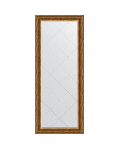 Зеркало Evoform Exclusive-G Floor 204х84 BY 6329 с гравировкой в багетной раме - Травленая бронза 99 мм