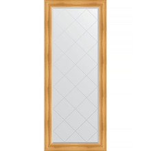 Зеркало Evoform Exclusive-G Floor 204х84 BY 6327 с гравировкой в багетной раме - Травленое золото 99 мм