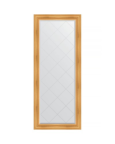 Зеркало Evoform Exclusive-G Floor 204х84 BY 6327 с гравировкой в багетной раме - Травленое золото 99 мм