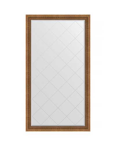 Зеркало Evoform Exclusive-G Floor 202х112 BY 6362 с гравировкой в багетной раме - Бронзовый акведук 93 мм