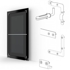 Зеркало Evoform Exclusive-G Floor 202х112 BY 6362 с гравировкой в багетной раме - Бронзовый акведук 93 мм