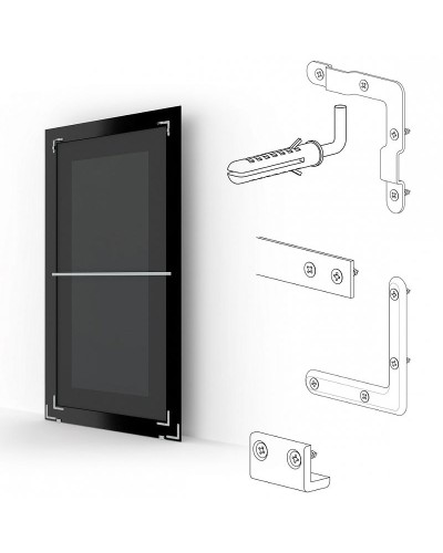 Зеркало Evoform Exclusive-G Floor 202х112 BY 6362 с гравировкой в багетной раме - Бронзовый акведук 93 мм