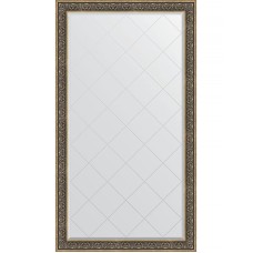 Зеркало Evoform Exclusive-G Floor 204х114 BY 6372 с гравировкой в багетной раме - Вензель серебряный 101 мм