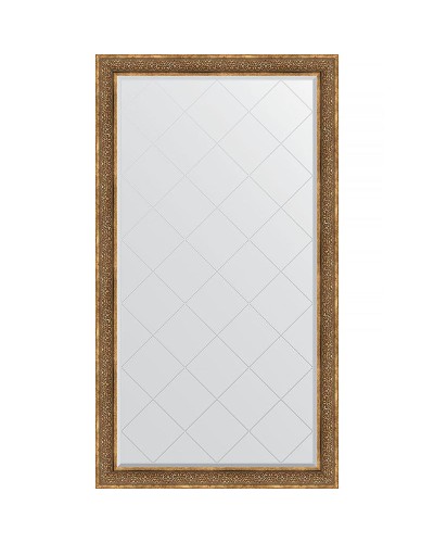 Зеркало Evoform Exclusive-G Floor 204х114 BY 6371 с гравировкой в багетной раме - Вензель бронзовый 101 мм