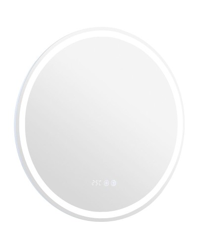 Зеркало Aquanet Оптима 60 304265 с подсветкой с сенсорным выключателем, часами и подогревом