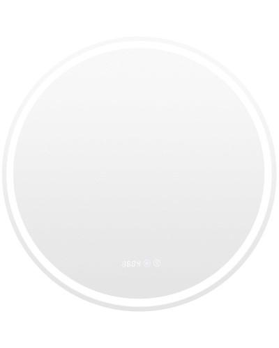 Зеркало Aquanet Оптима 70 304175 с подсветкой с сенсорным выключателем, часами и подогревом