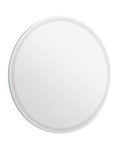 Зеркало Aquanet Оптима 70 304175 с подсветкой с сенсорным выключателем, часами и подогревом