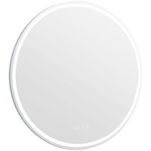 Зеркало Aquanet Оптима 80 304264 с подсветкой с сенсорным выключателем, часами и подогревом