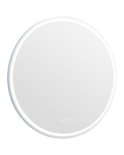 Зеркало Aquanet Оптима 80 304264 с подсветкой с сенсорным выключателем, часами и подогревом