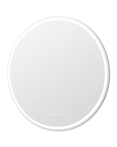 Зеркало Aquanet Оптима 80 304264 с подсветкой с сенсорным выключателем, часами и подогревом