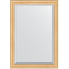 Зеркало Evoform Exclusive 101х71 BY 1193 с фацетом в багетной раме - Сосна 62 мм