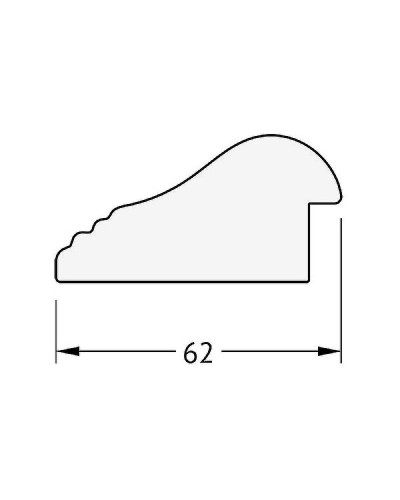 Зеркало Evoform Exclusive 101х71 BY 1193 с фацетом в багетной раме - Сосна 62 мм