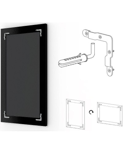 Зеркало Evoform Exclusive 101х71 BY 1193 с фацетом в багетной раме - Сосна 62 мм