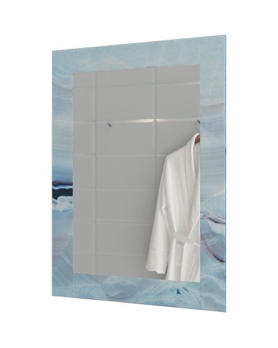 Зеркало Marka One Glass 60x80 У73245 с подсветкой Blue marble