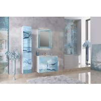 Зеркало Marka One Glass 60x80 У73245 с подсветкой Blue marble