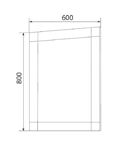 Зеркало Marka One Glass 60x80 У73243 с подсветкой Onyx
