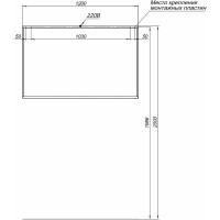 Зеркало Allen Brau Reality 120 1.32021.02 с подсветкой Серебро браш с сенсорным выключателем