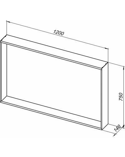 Зеркало Allen Brau Reality 120 1.32021.03 с подсветкой Латунь браш с сенсорным выключателем