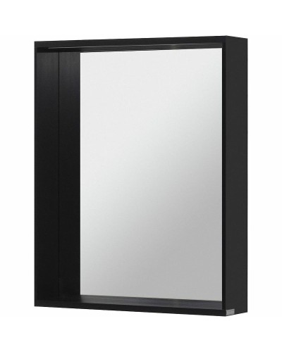 Зеркало Allen Brau Reality 60 1.32016.BB с подсветкой Черный браш с сенсорным выключателем