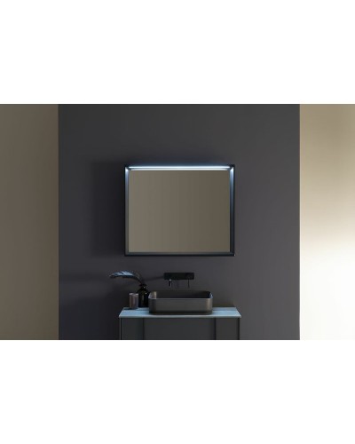 Зеркало Allen Brau Reality 60 1.32016.BB с подсветкой Черный браш с сенсорным выключателем