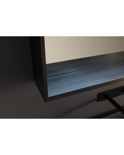 Зеркало Allen Brau Reality 60 1.32016.BB с подсветкой Черный браш с сенсорным выключателем