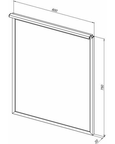 Зеркало Allen Brau Priority 60 1.31013.BB с подсветкой Черный браш