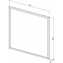 Зеркало Allen Brau Priority 70 1.31014.03 с подсветкой Латунь браш