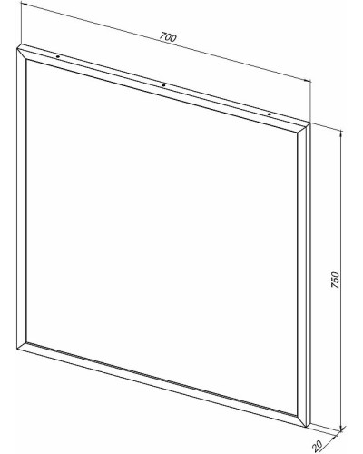 Зеркало Allen Brau Priority 70 1.31014.03 с подсветкой Латунь браш