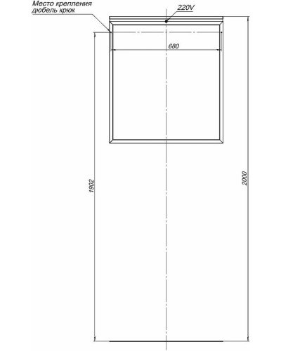 Зеркало Allen Brau Priority 70 1.31014.03 с подсветкой Латунь браш