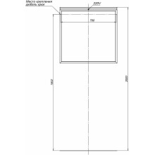Зеркало Allen Brau Priority 80 1.31015.03 с подсветкой Латунь браш