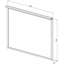 Зеркало Allen Brau Priority 80 1.31015.BB с подсветкой Черный браш