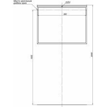 Зеркало Allen Brau Priority 100 1.31017.03 с подсветкой Латунь браш