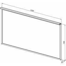 Зеркало Allen Brau Priority 120 1.31018.02 с подсветкой Серебро браш