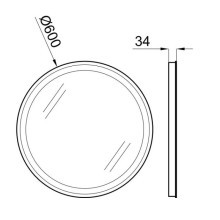 Зеркало 60х60 см Noken Forma N850000972