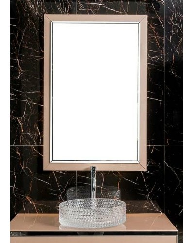 Зеркало Boheme Armadi Art Dolce 70 567-Rose с подсветкой Пыльная Роза