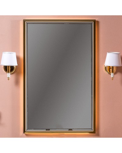 Зеркало Boheme Armadi Art Monaco 70 566-CPG с подсветкой Капучино глянец Золото