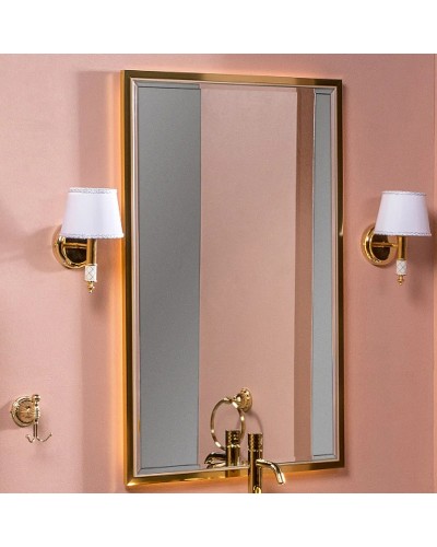 Зеркало Boheme Armadi Art Monaco 70 566-CPG с подсветкой Капучино глянец Золото