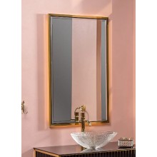 Зеркало Boheme Armadi Art Monaco 70 566-BG с подсветкой Черный глянец Золото