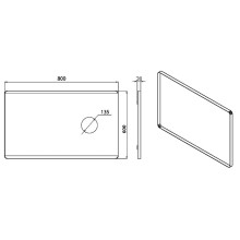 Зеркало Boheme Armadi Art Vallessi 80 542 с подсветкой с сенсорным выключателем