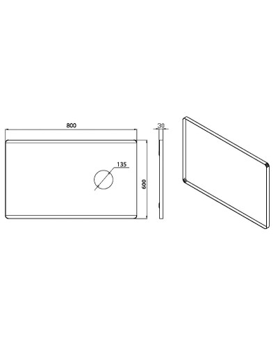 Зеркало Boheme Armadi Art Vallessi 80 542 с подсветкой с сенсорным выключателем