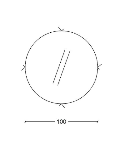 Зеркало Boheme Armadi Art Rombo 100 545-100-B с подсветкой с сенсорным выключателем