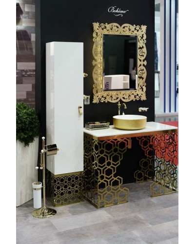 Зеркало Boheme Armadi Art Caprice 80 553 с подсветкой Поталь золото