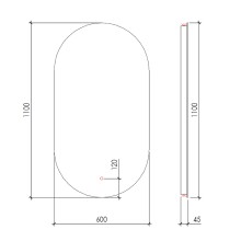 Зеркало Boheme Armadi Art Vallessi 60 568 с подсветкой с сенсорным выключателем