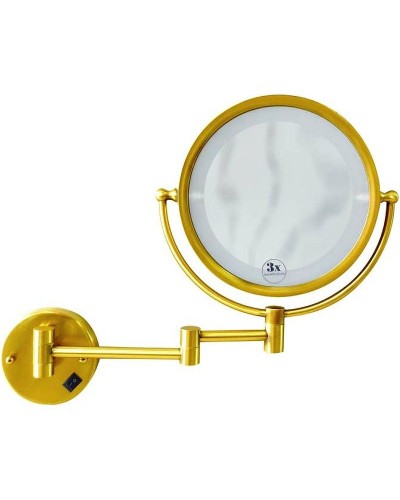 Косметическое зеркало Boheme Imperiale 503 с подсветкой с увеличением Золото