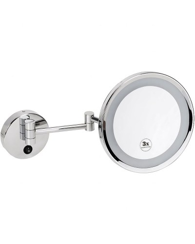 Косметическое зеркало Bemeta Cosmetic mirrors 116401772 с подсветкой с увеличением Хром