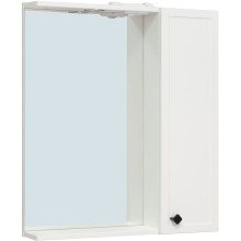 Зеркало со шкафом Runo Римини 65 00-00001256 с подсветкой Белое