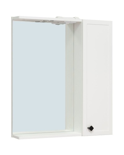 Зеркало со шкафом Runo Римини 65 00-00001256 с подсветкой Белое