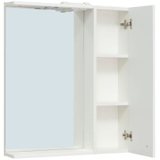 Зеркало со шкафом Runo Римини 65 00-00001256 с подсветкой Белое