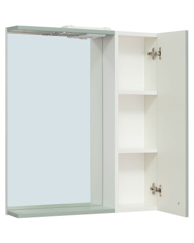 Зеркало со шкафом Runo Римини 65 00-00001277 с подсветкой Мята