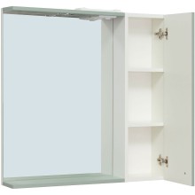 Зеркало со шкафом Runo Римини 75 00-00001279 с подсветкой Мята